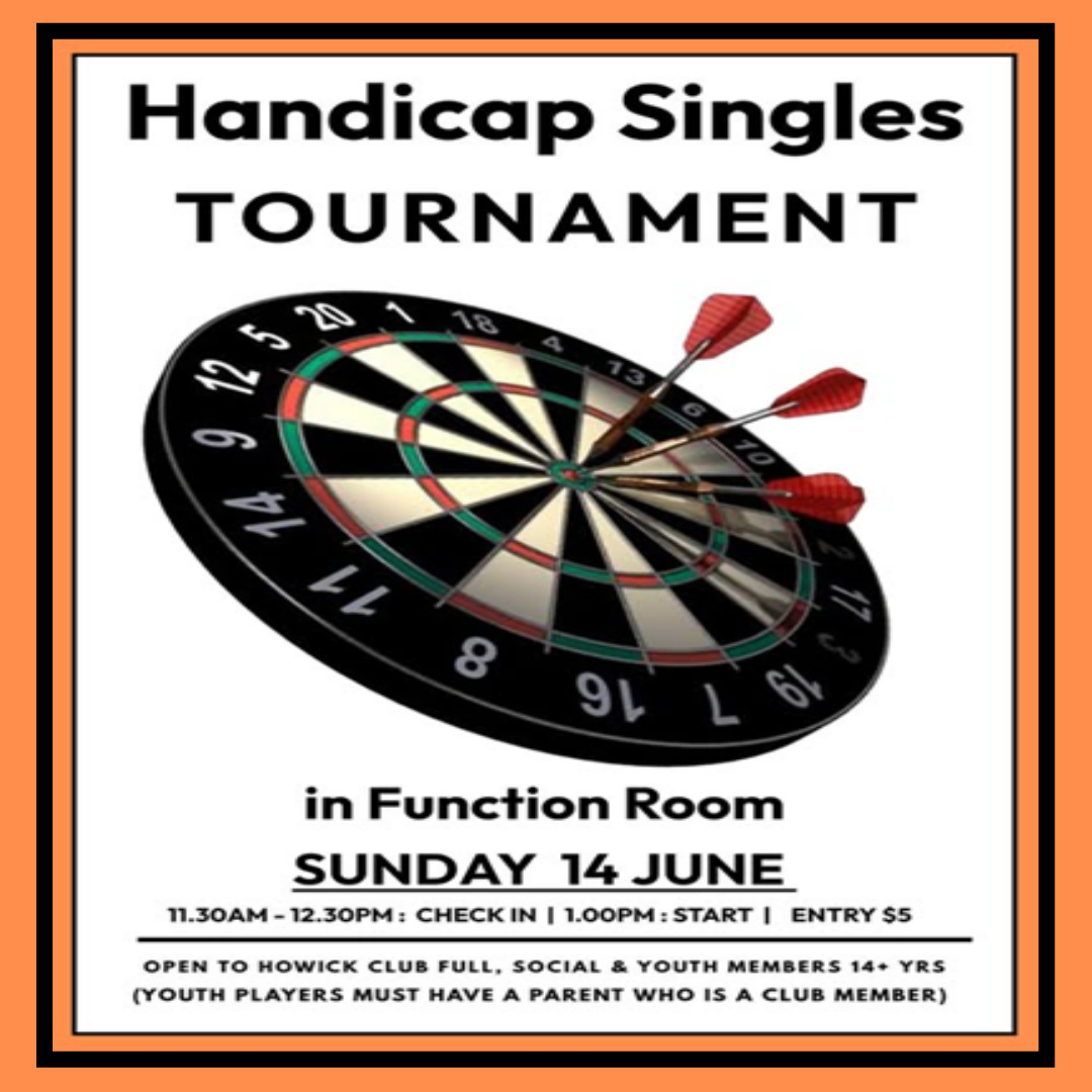 Handicap Singles Tnmt 14 6 SQ
